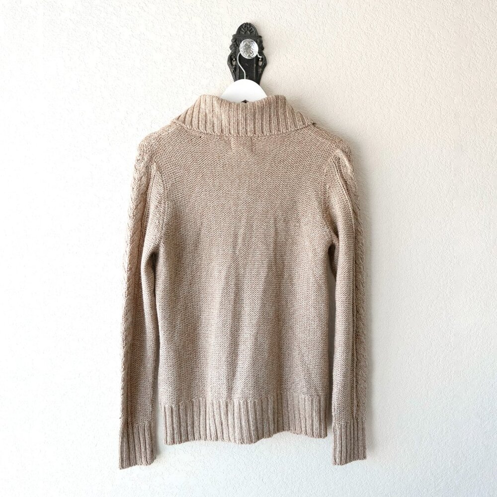 St. John’s Bay Cable Knit Cardigan Sweater Women’s M Shawl Collar Academia Cabin - Picture 9 of 12